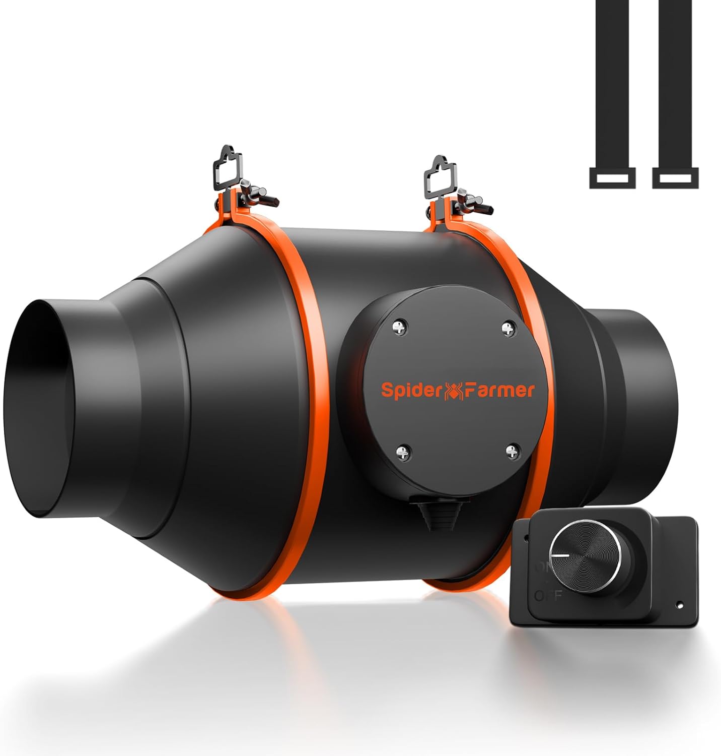 Spider Farmer 4 Inline Duct Fan: Ultra Quiet 205 CFM & Speed Controller