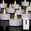 LED Tea Light Remote Control Candle 50pack - Long Lasting Flicker