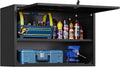 Metal Wall Storage Cabinet Adjustable Shelf 22in Tall - Lockable