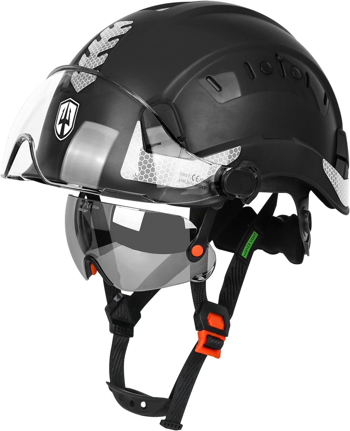 GREEN DEVIL Construction Safety Helmet Hard Hat with Visor