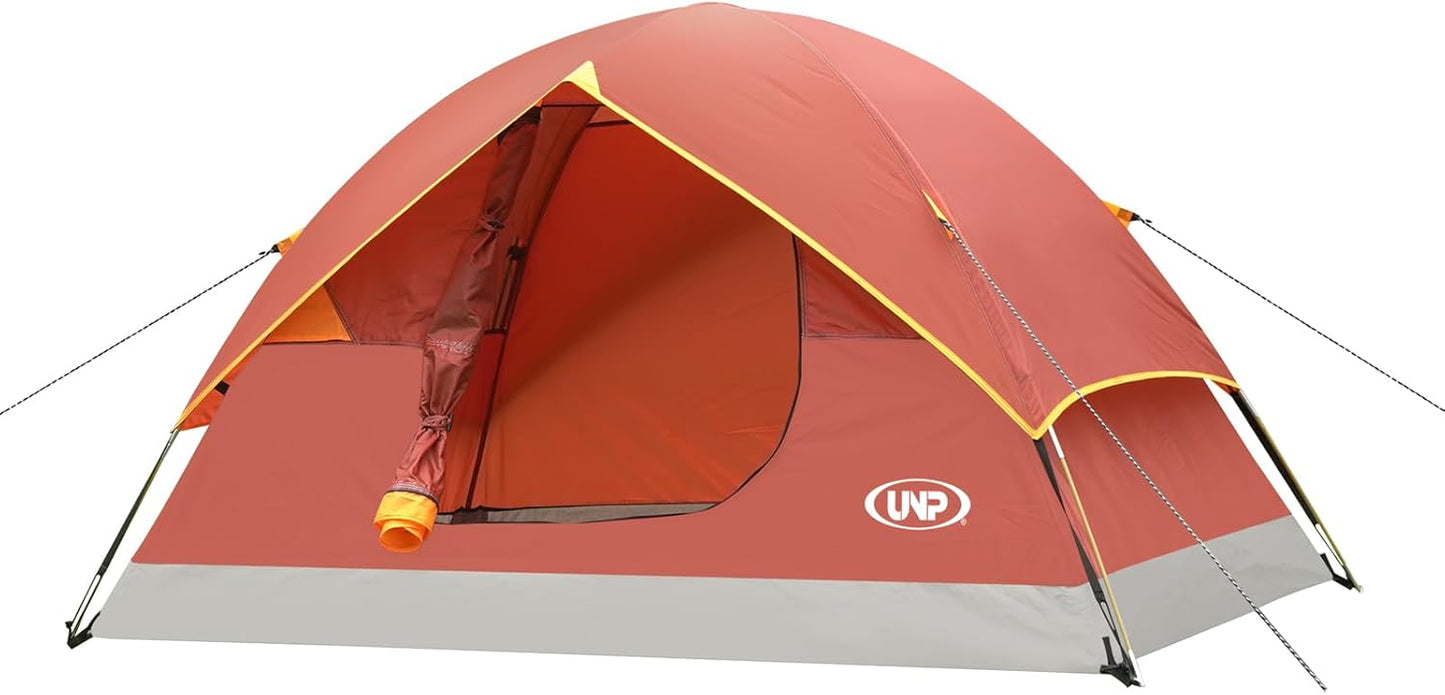 UNP Portable Lightweight Camping Tent for 2-6 People Outdoors