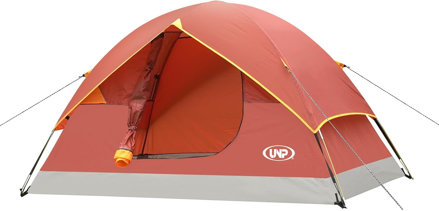 UNP Portable Lightweight Camping Tent for 2-6 People Outdoors