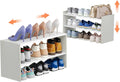 X-cosrack 2 Pack 2-Tier Shoe Rack Organizer - Expandable, Stackable
