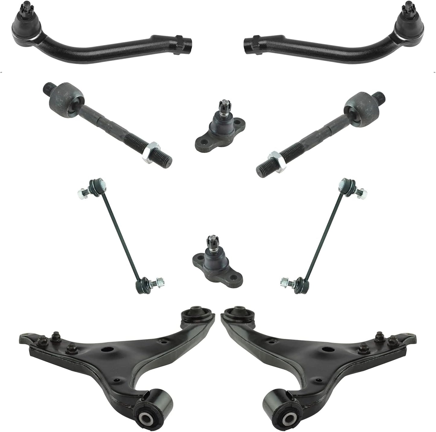 TRQ Front Steering & Suspension Kit for 2007-2010 Hyundai Elantra