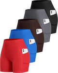 LZYVOO Biker Spandex Shorts Women High Waisted Tummy Control polyester