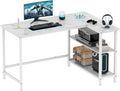 50 Inch Gaming Desk with Shelves - Home Office Storage