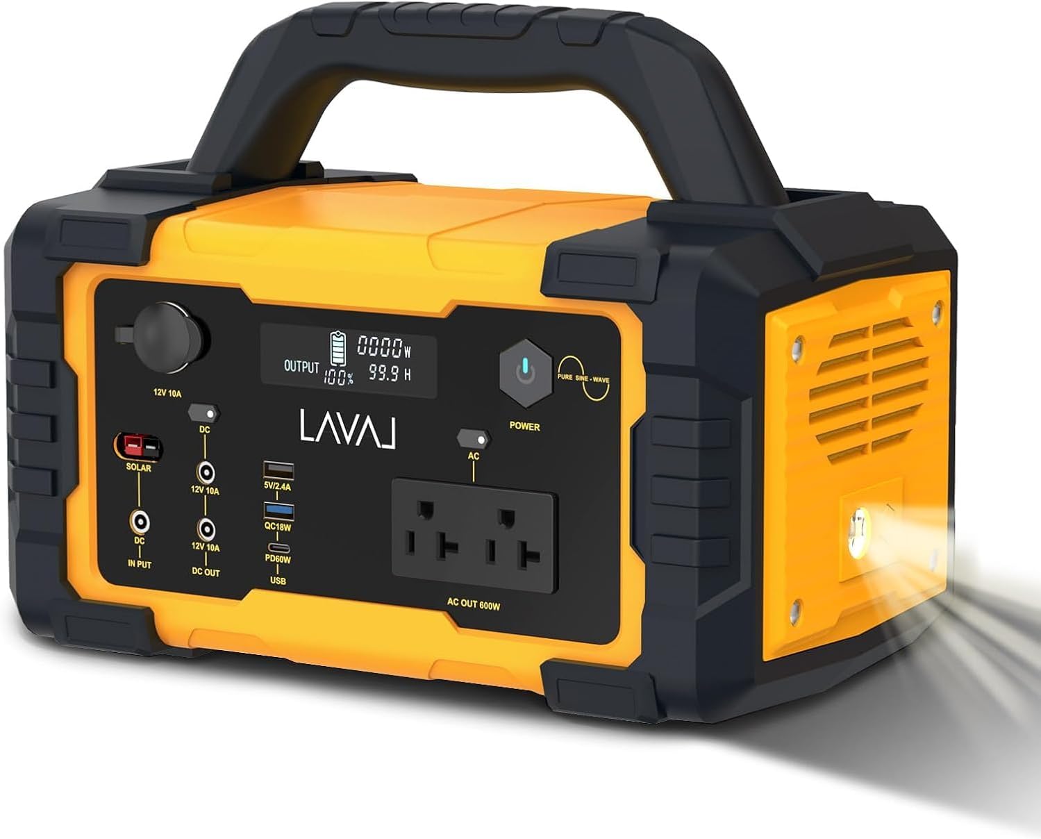 Innovative Portable Power Station: 600W Lithium Battery