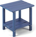 Adirondack Outdoor Side Table 2-Tier Sturdy Patio End