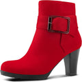 mysoft Women's Booties with Heel - Comfortable Chunky (Style Y41N)
