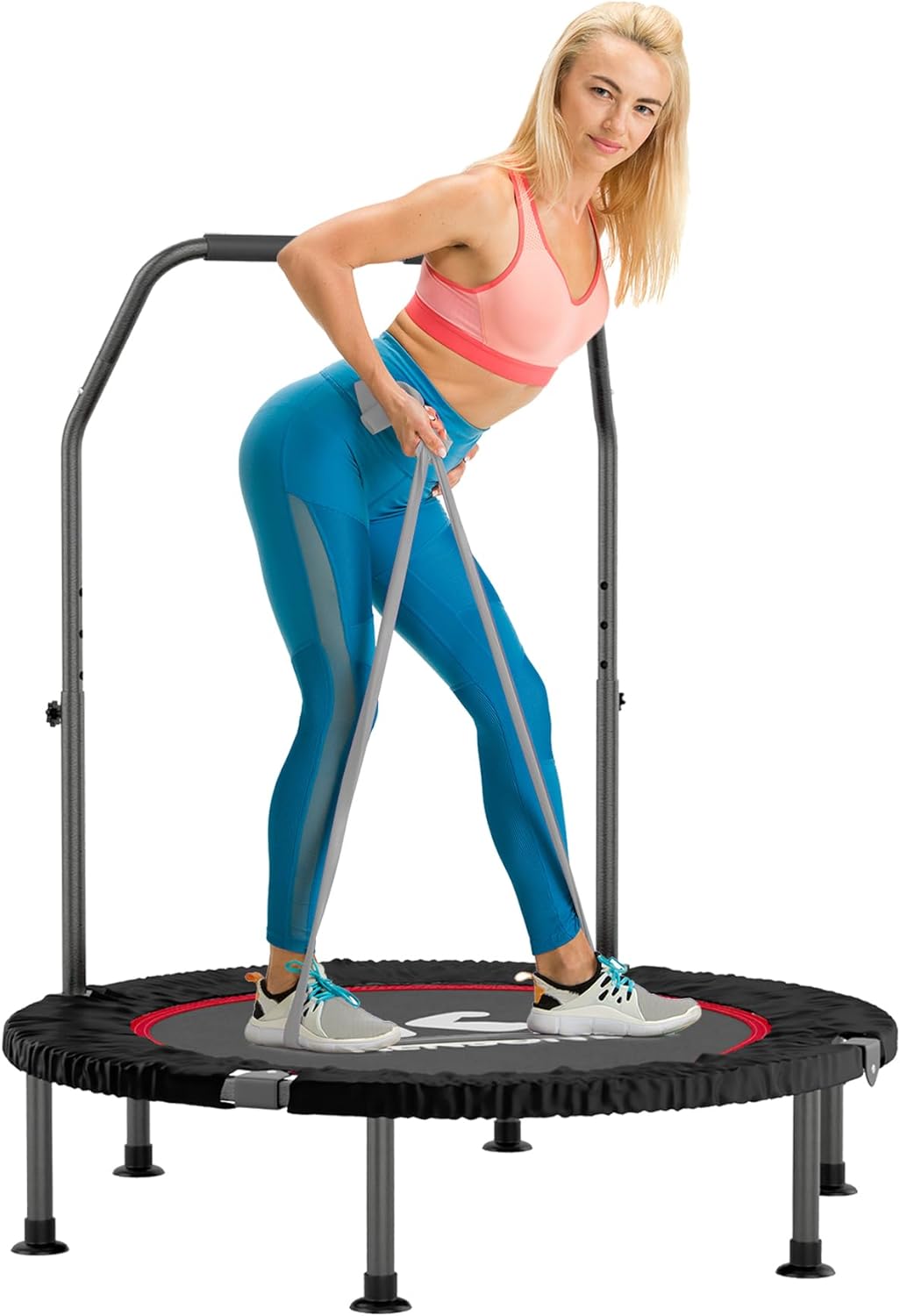 40 Mini Foldable Spring Rebounder Trampoline for Indoor Fitness