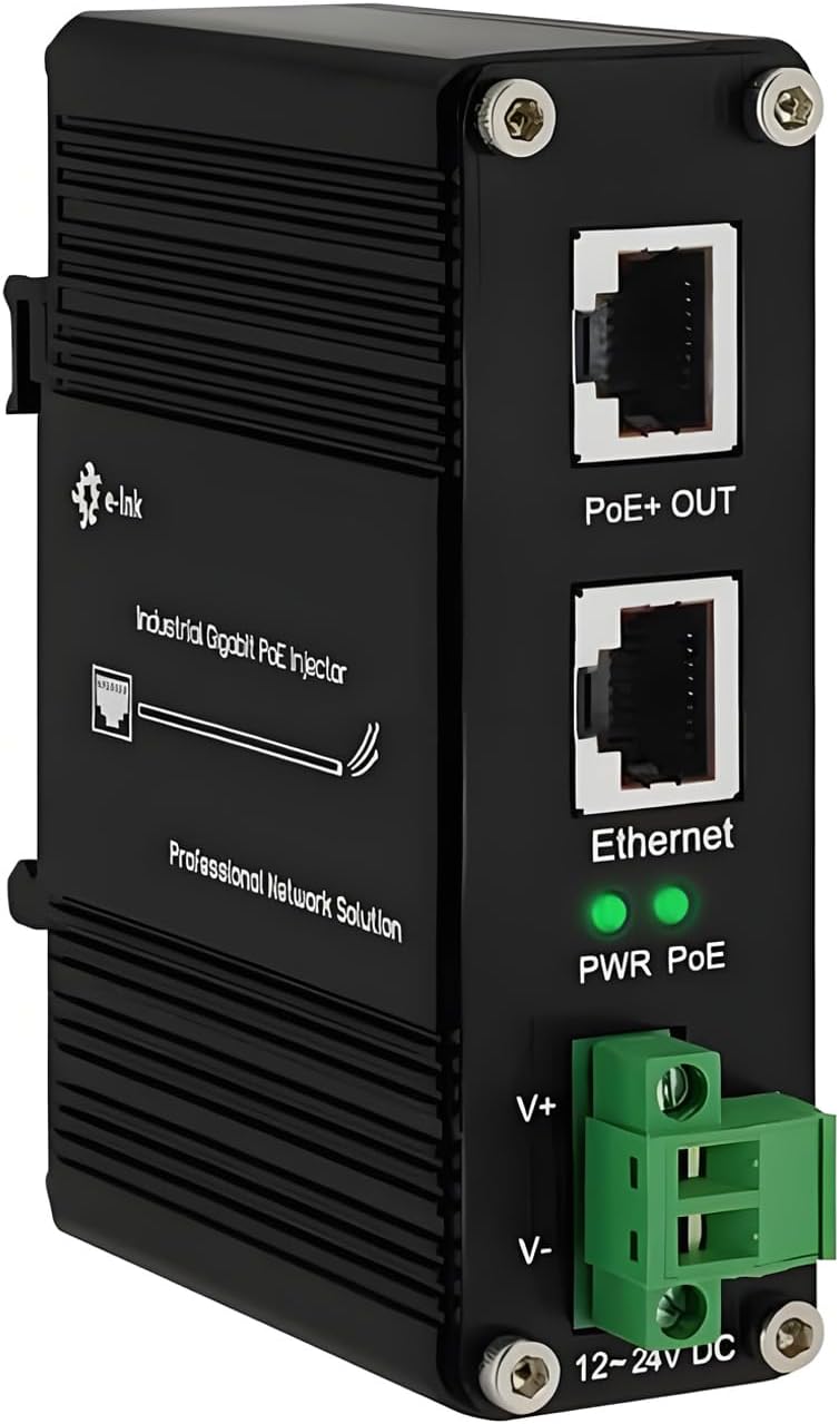 Industrial Gigabit Passive 24V PoE Injector for Harsh Environments