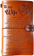 Wife Gifts from Husband Leather Journal - Refillable 140-Page Keepsake