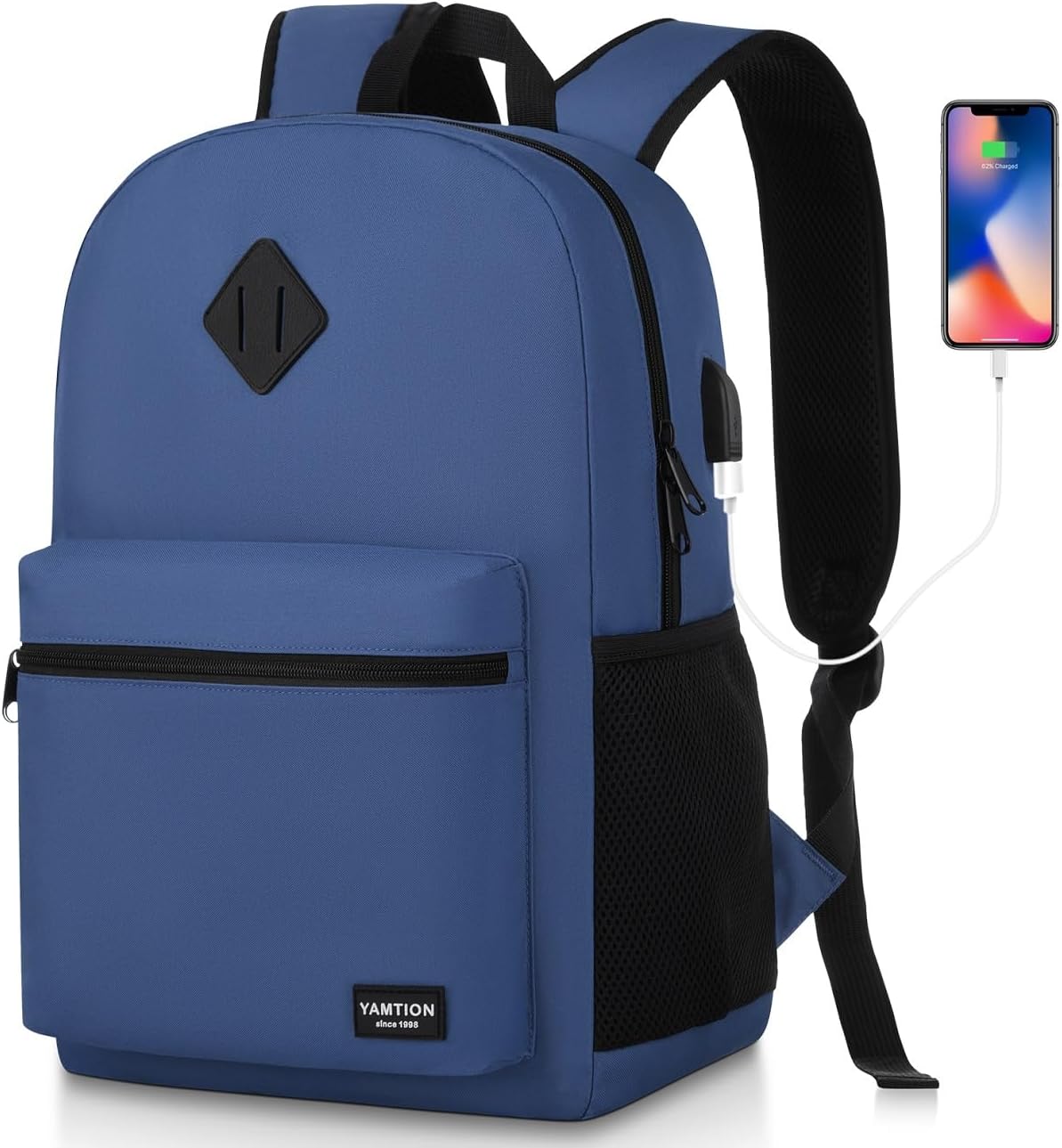 17.3 inch School Backpack with USB Port for Students Travel