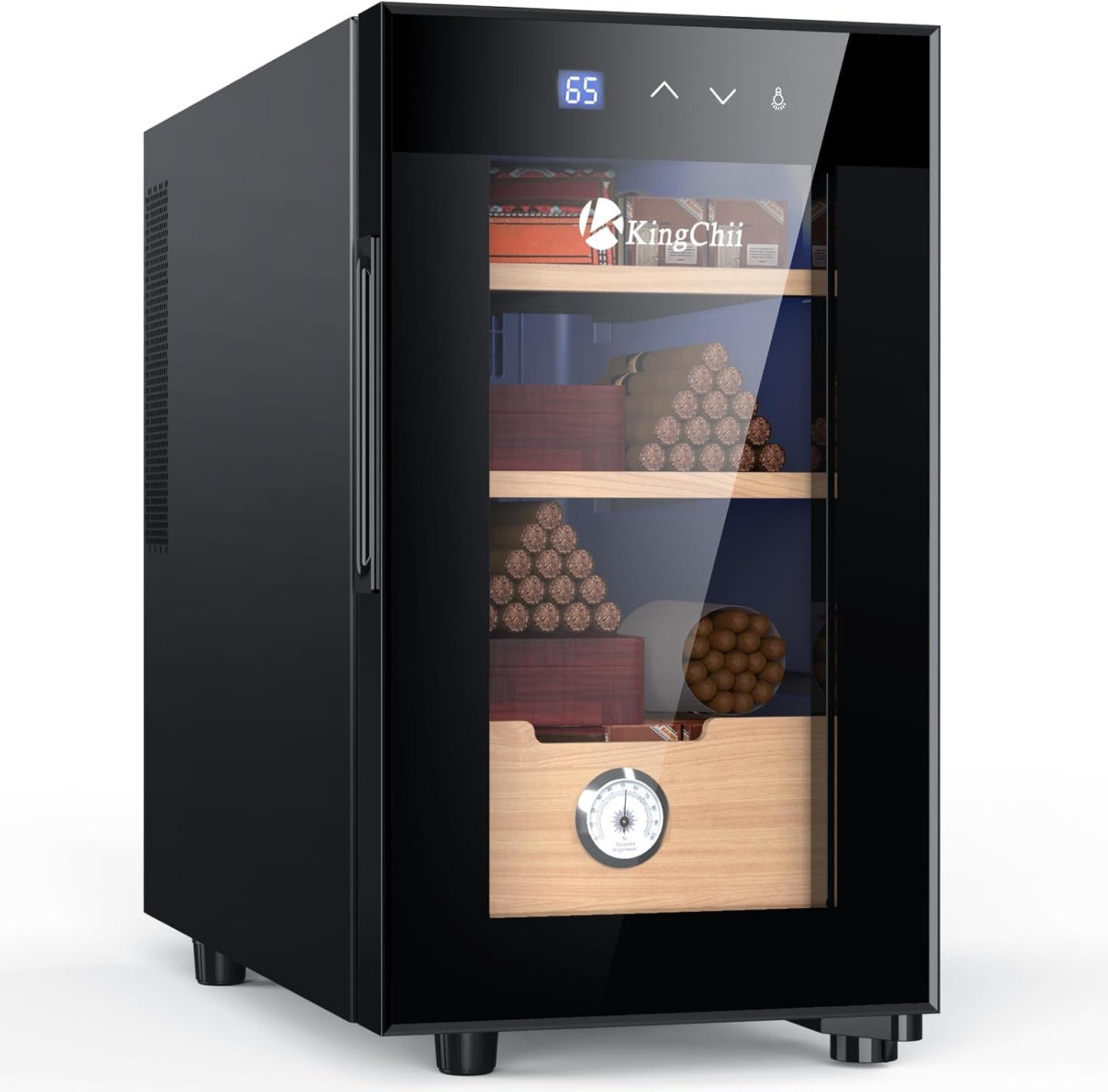 KingChii 23L Electric Cigar Humidor with Temperature Control