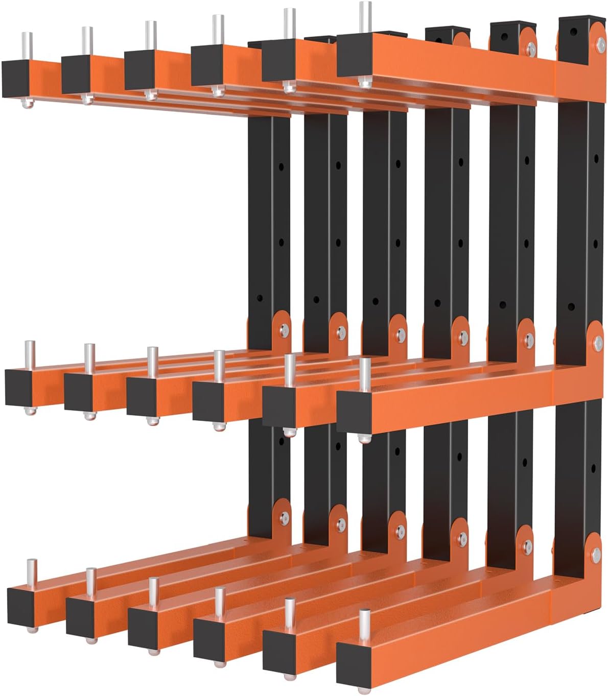 Heavy Duty Wall-Mounted Lumber Storage Rack for Garage Use