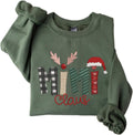 POPPOP Christmas Claus Embroidery Sweatshirt - Cozy Holiday Gift are