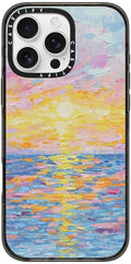 Impact Case for iPhone 16 Pro Max Frosted Sunset - Clear Black