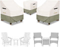 3 Pieces Adirondack Chair Sets Cover - Waterproof 600D Outdoor