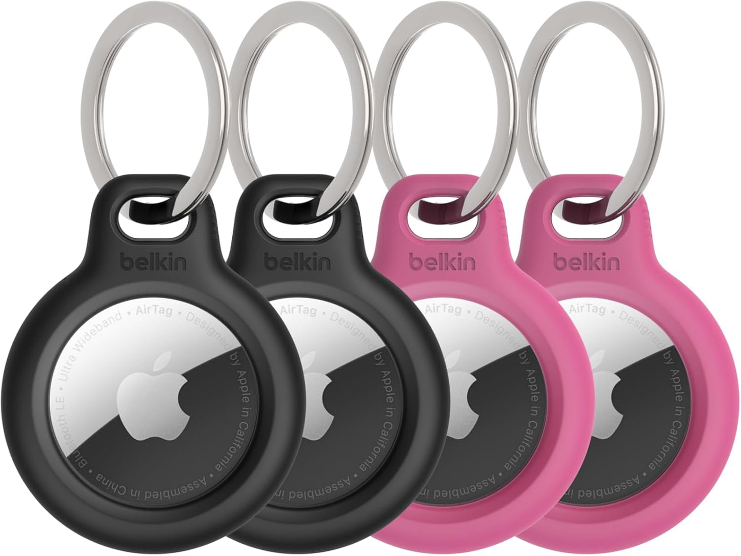 Durable Belkin Apple AirTag Secure Holder for Keys & Pets