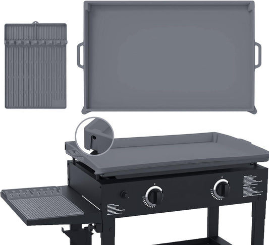 Full Wrap-Around 28 Inch Silicone Griddle Cover for Protection
