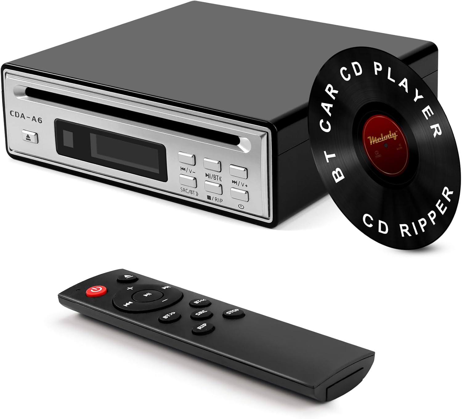 HiFi CD Player for Home by Tovlroy - Bluetooth & Ripper