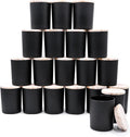 Thick Candle Jars for Making Candles 20 Pcs 7 OZ - Matte Black