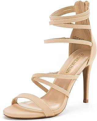 DREAM PAIRS Women's High Heel Dress Pump Sandals for Style