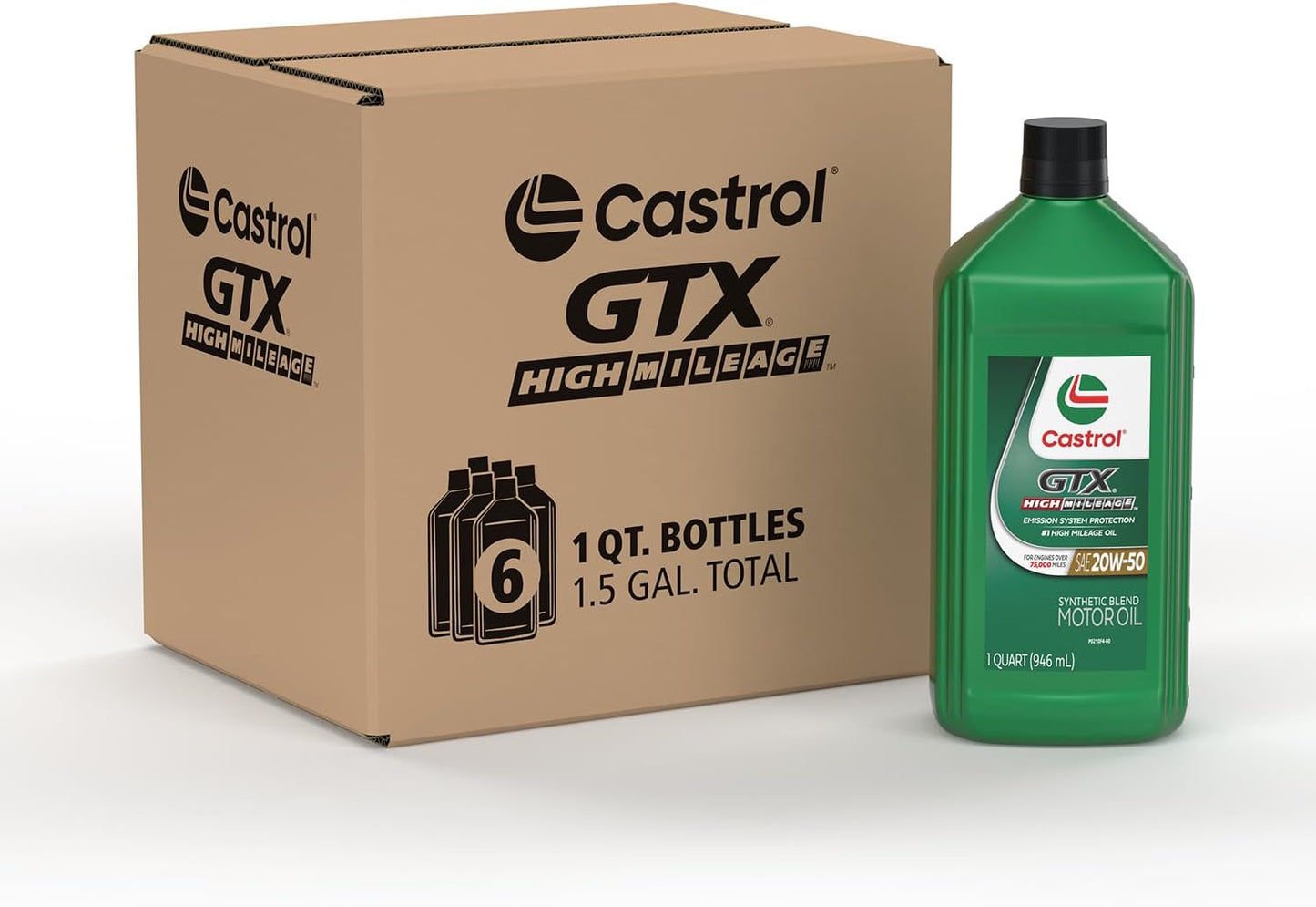 Castrol GTX High Mileage 20W-50 Synthetic Blend Motor Oil Review
