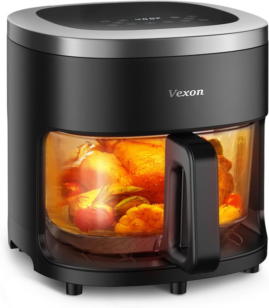 Vexon 6-IN-1 Glass Air Fryer: Healthy Cooking Made Easy