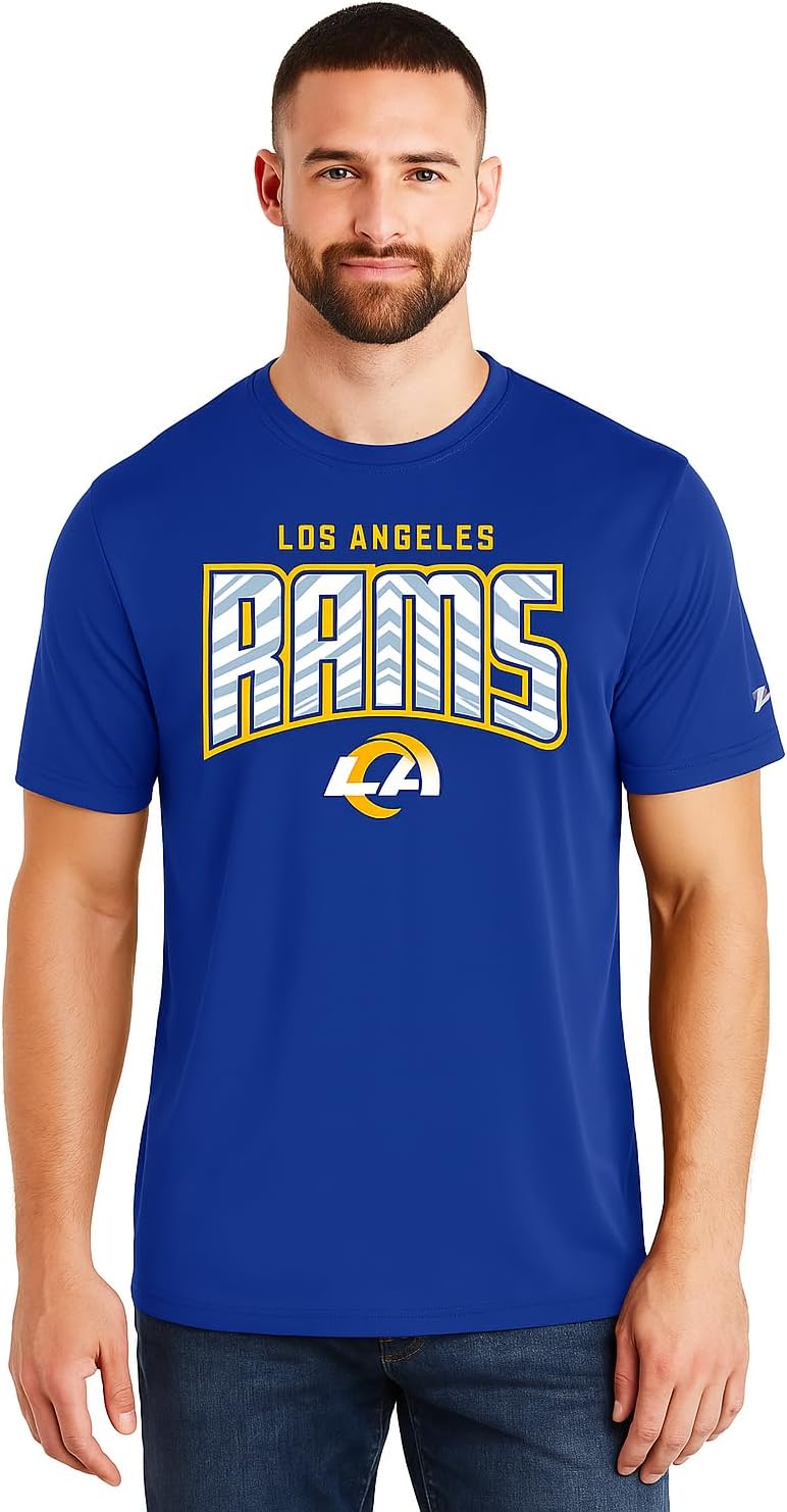Zubaz NFL Teams Men's Short Sleeve T-Shirt for Game Day Style