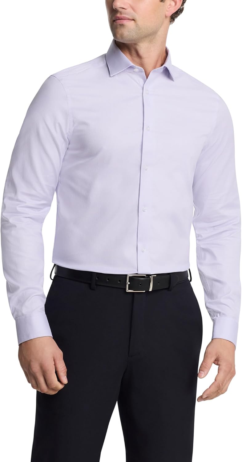 Calvin Klein Men's Dress Shirt Slim Fit Non Iron Stretch