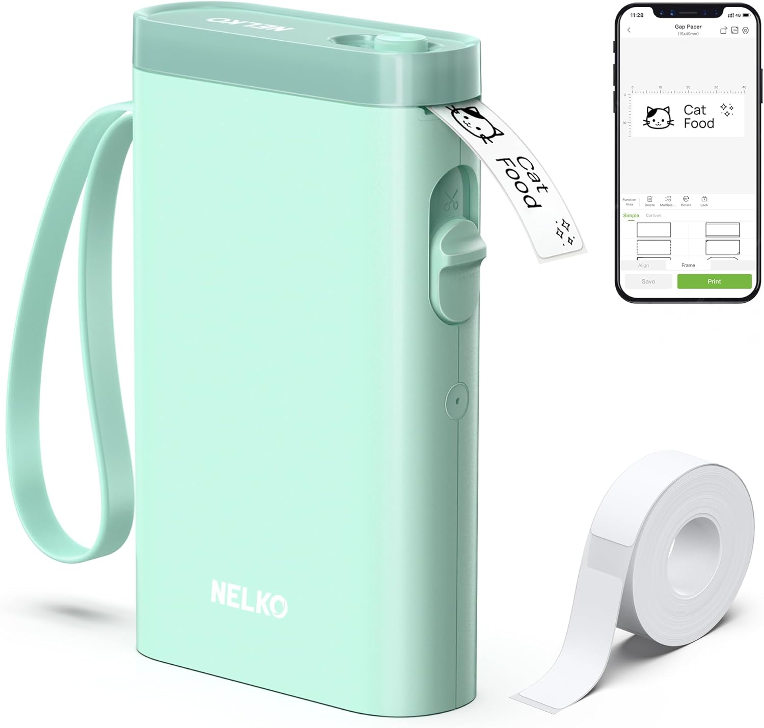 Nelko P21 Bluetooth Label Maker for Home and Office Organization