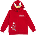 SEGA Sonic the Hedgehog Shadow Knuckles Fleece Zip Up Hoodie - Kids