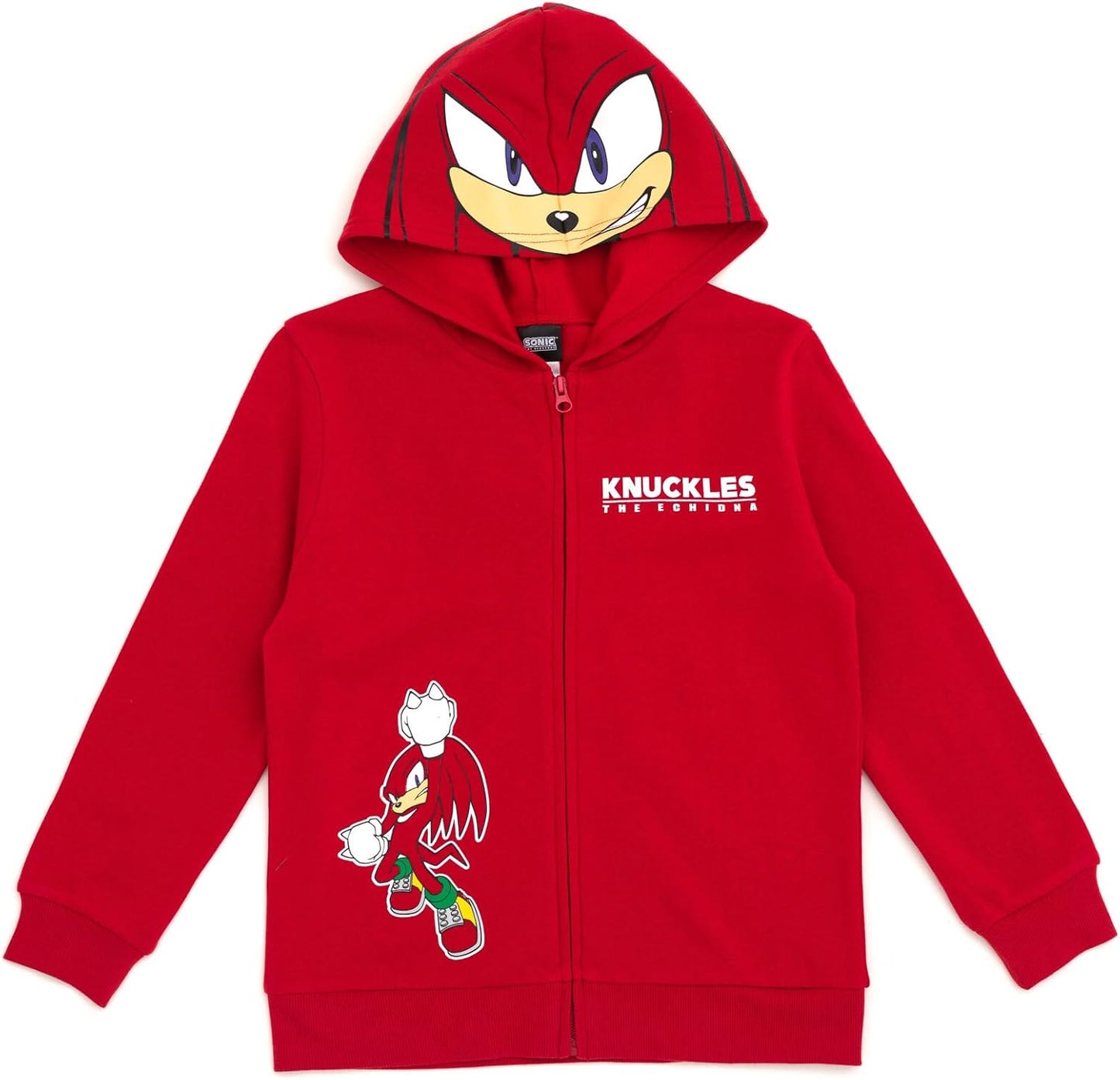 Sonic the Hedgehog Knuckles Fleece Zip Up Hoodie for Kids