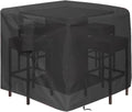 5 Piece Bar Height Patio Dining Set Covers for 66 in Square Sets