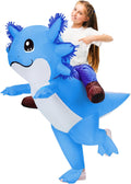 Stegosaurus Inflatable Axolotl Costume for Kids - Fast Inflate Fun