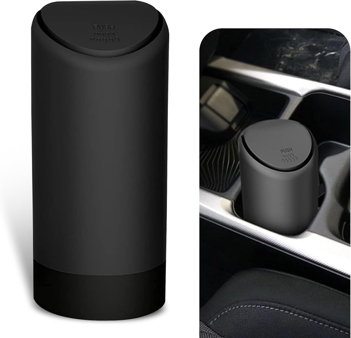 Car Console Trash Can: Portable & Elastic - Keep Your Car Clean!