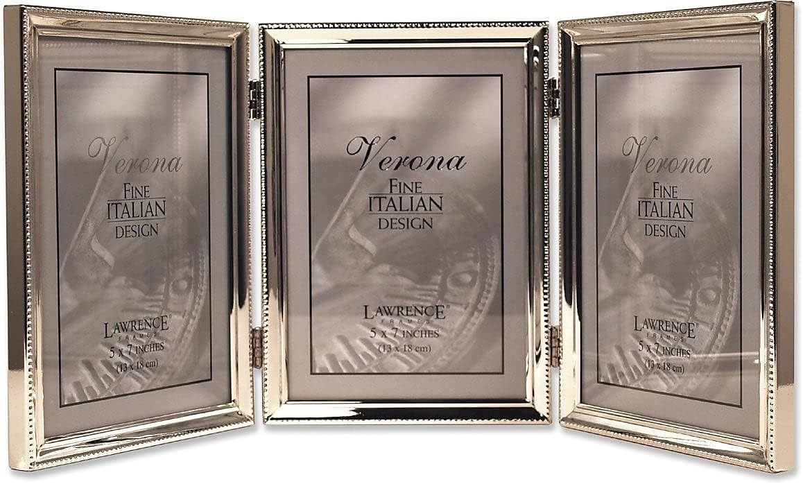 Lawrence Frames Bead Border Design Triple Frame for 5x7 Photos