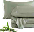 Sage Green Viscose Bamboo Sheet Set Full - Cooling Soft Sheets
