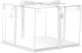 12x12x7in Clear Cake Boxes for 10 and 12in Cakes - Elegant Display