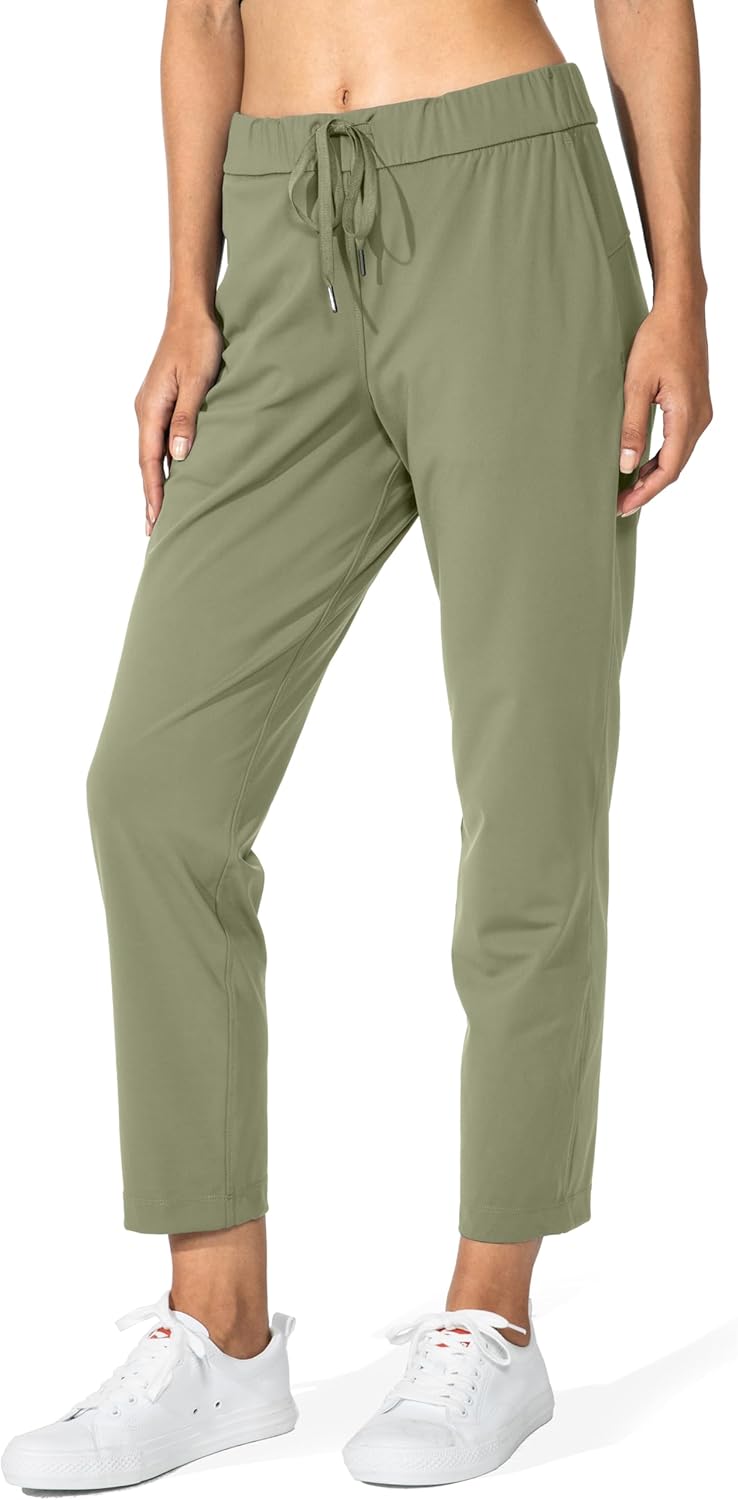 G Gradual Women's 7/8 Stretch Ankle Sweatpants with Pockets