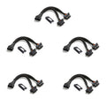 OBD II 16 Pin Splitter Extension Cable - 1ft 5 Pack