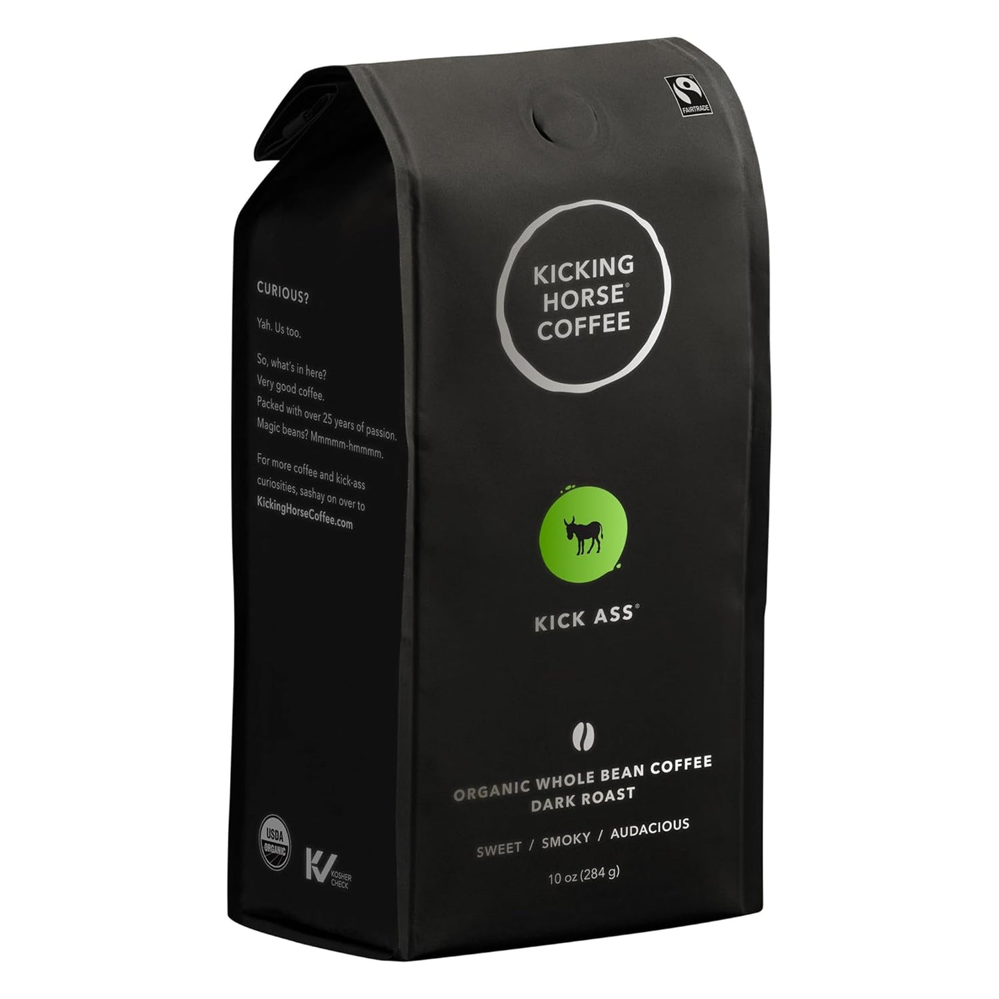 Kicking Horse Kick Ass Dark Roast Whole Bean - Bold Energy