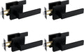 NEWBANG Solid Door Lever Handle Matte Black Finish - Durable, Easy