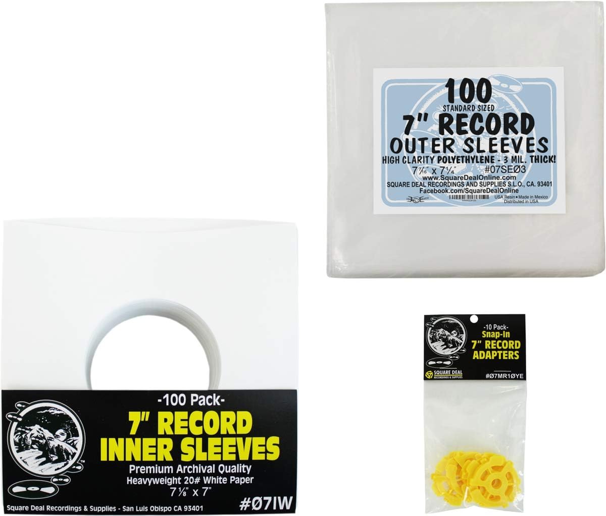 Square Deal Recordings 7in Record Sleeve Set for Collectors