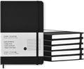 A5 Journal Notebooks 6 Pack - Thick Paper Hardcover Lined Notebooks