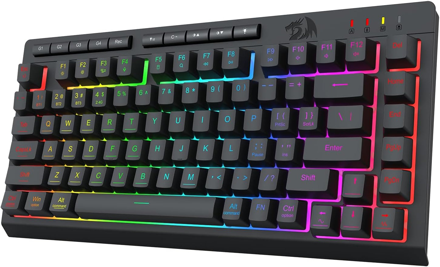 Redragon Wireless Gaming Keyboard: Extra Macros, RGB Backlit