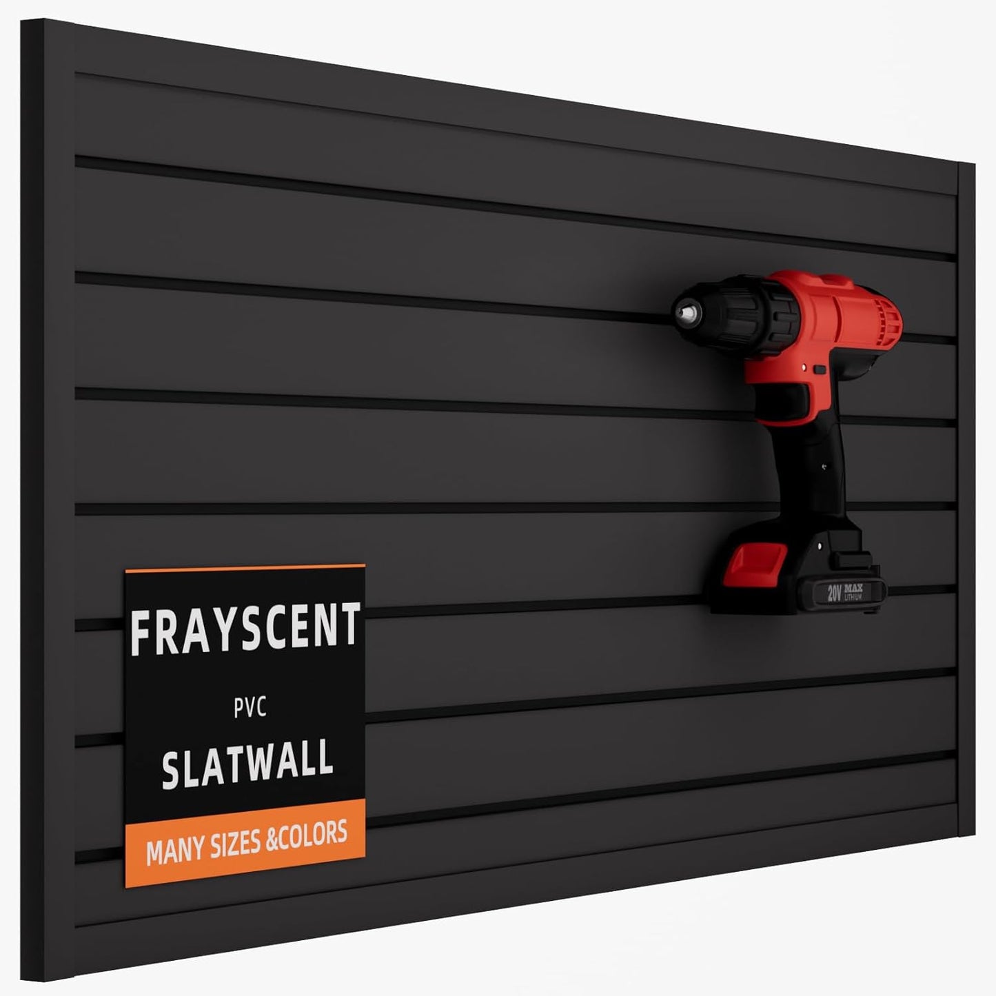 Durable Slat Wall Paneling for Garage Storage & Organization