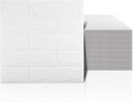 40 PCS White 3D Wall Panels 58 sq.ft Coverage - Peel and Stick Brick