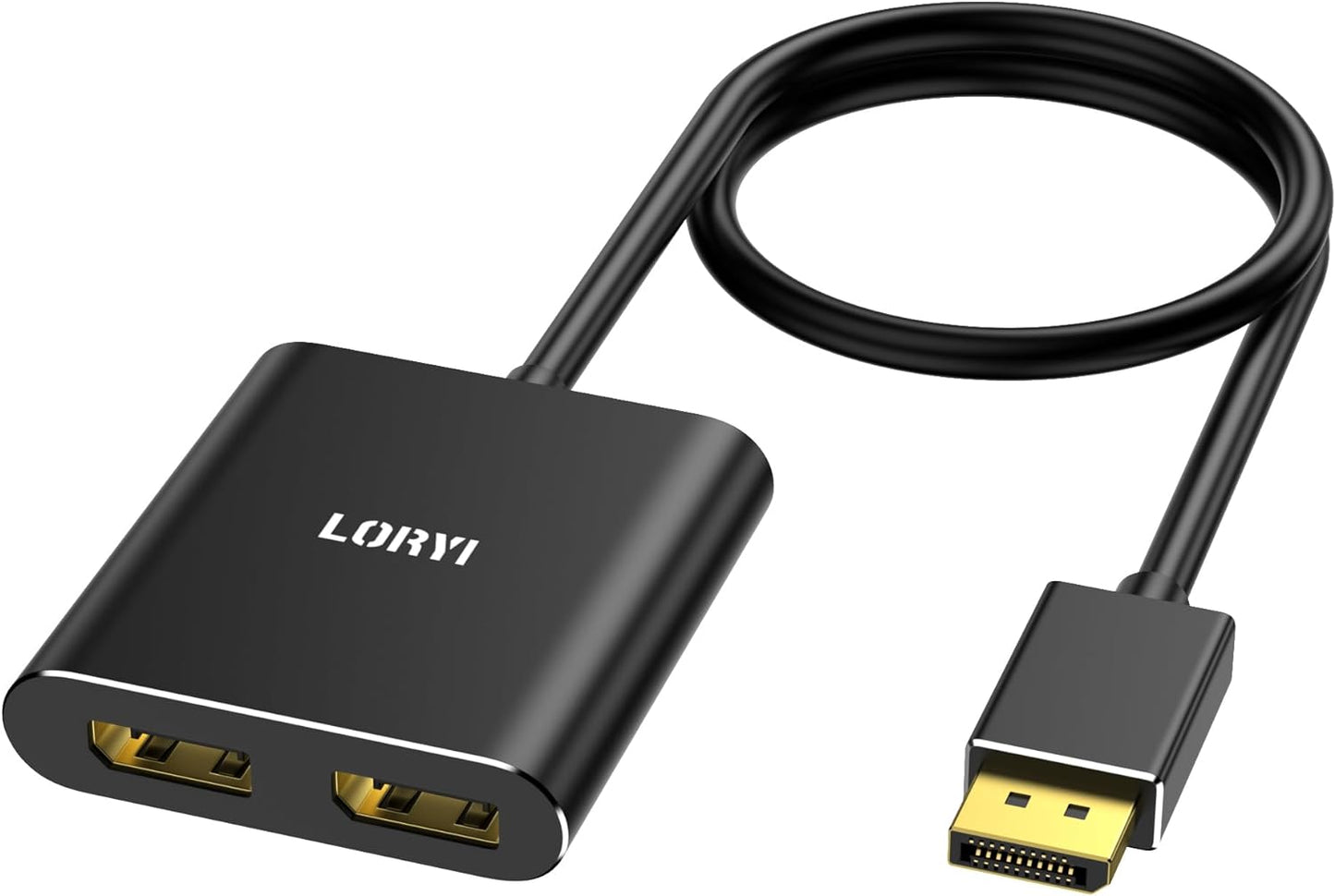 DisplayPort to Dual DisplayPort Splitter Adapter for 4K60Hz